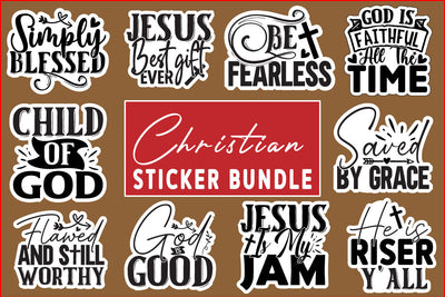 Christian Sticker Design Bundle SVG CraftingStudio 