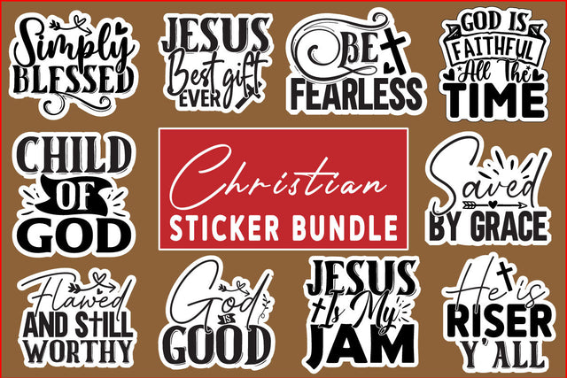 Christian Sticker Design Bundle SVG CraftingStudio 