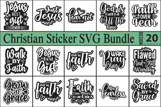 Christian Sticker SVG Bundle SVG orpitasn 