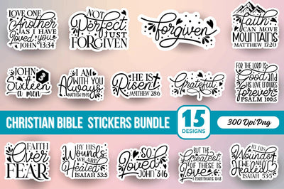 Christian Stickers Bundle Sublimation Regulrcrative 