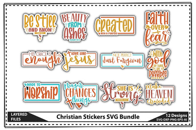 Christian Stickers SVG Bundle SVG shah alam 