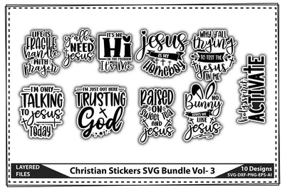 Christian Stickers SVG Bundle Vol- 3 SVG shah alam 