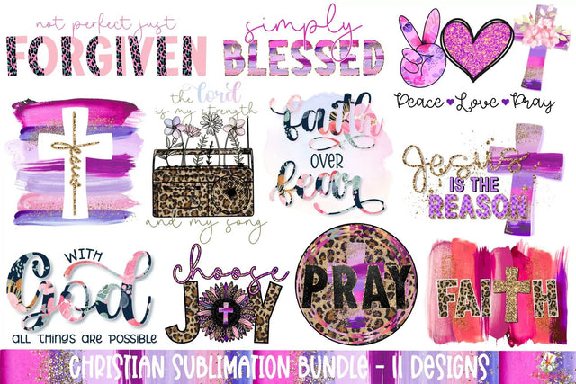 Christian Sublimation Bundle Sublimation The Wild Daisy 