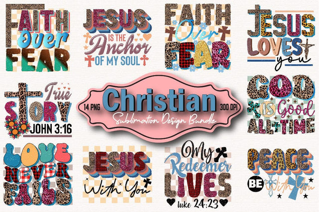 Christian Sublimation Design Bundle Sublimation SVGArt 