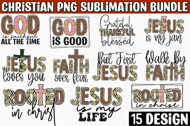 Christian Sublimation Design Bundle SVG CraftingStudio 
