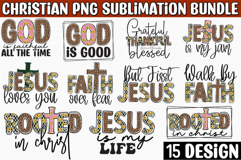 Christian Sublimation Design Bundle SVG CraftingStudio 