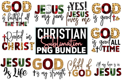 Christian Sublimation Design Bundle SVG CraftingStudio 