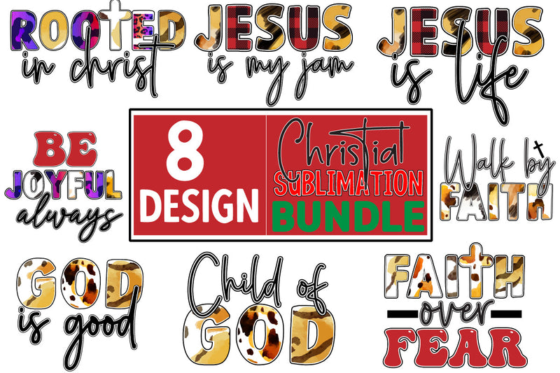 Christian Sublimation PNG Design Bundle SVG CraftingStudio 