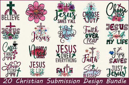 Christian Submission Design Bundle Sublimation Rupkotha 