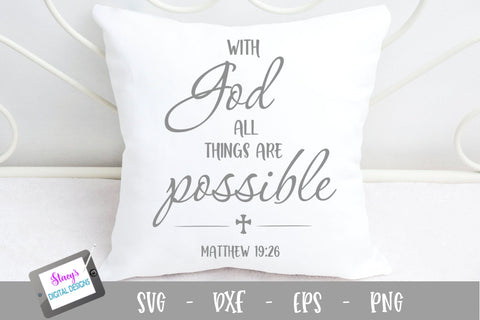 Christian SVG Bundle - 6 Bible Verse Designs - Scripture Bundle SVG Stacy's Digital Designs 