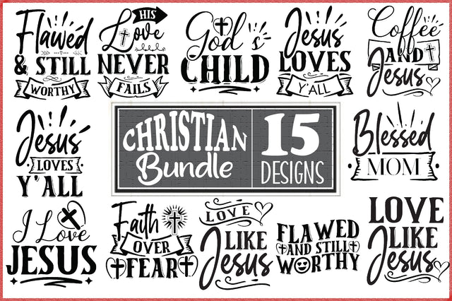 Christian SVG Bundle, Christian Quotes SVG Creativeart88 