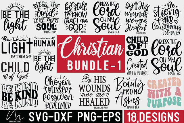 Christian svg Bundle, Christian t shirt bundle, Funny T shirt svg, Jesus t shirt svg bundle SVG Isabella Machell 