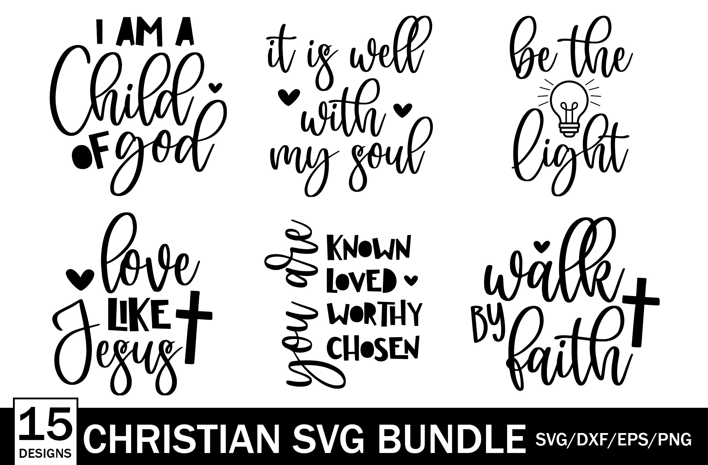 Mini Scripture SVG Bundle