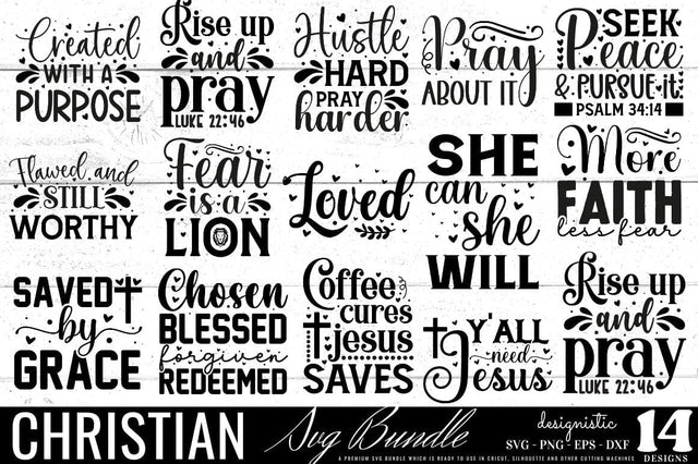Christian Svg Bundle SVG DESIGNISTIC 