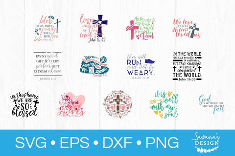 Christian SVG Bundle SVG SavanasDesign 