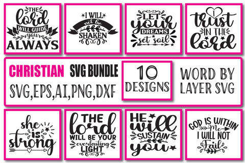 Christian SVG Bundle Voi. 3 SVG Craftlabsvg24 