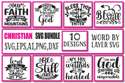 Christian SVG Bundle Voi. 4 SVG Craftlabsvg24 