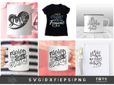 Christian SVG Bundle Vol 3 | Bible Verse Cut Files SVG TheBlackCatPrints 