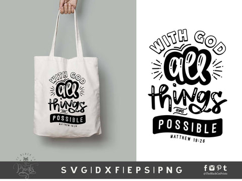 Christian SVG Bundle Vol 3 | Bible Verse Cut Files SVG TheBlackCatPrints 