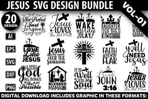 Christian SVG Design Bundle SVG Rupkotha 