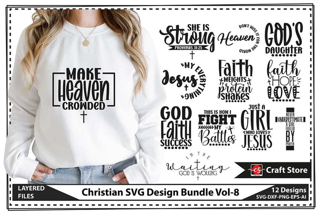 Christian SVG Design Bundle Vol-8 SVG shah alam 