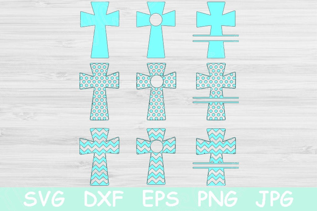 Christian Svg Files Split Chevron and Polka Dots. Religious Svg Cut ...