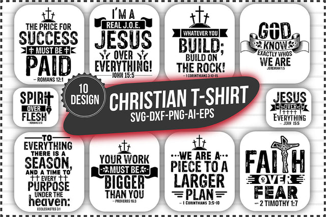 Christian t-shirt bundle SVG shah alam 