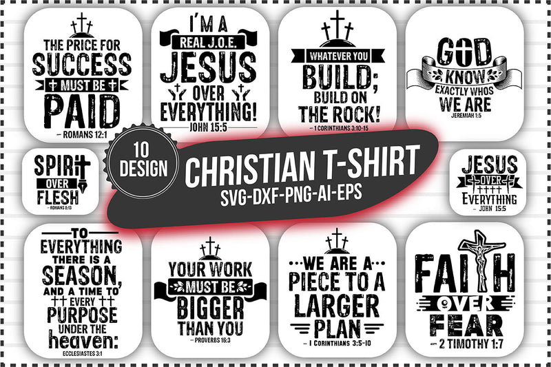 Christian t-shirt bundle SVG shah alam 