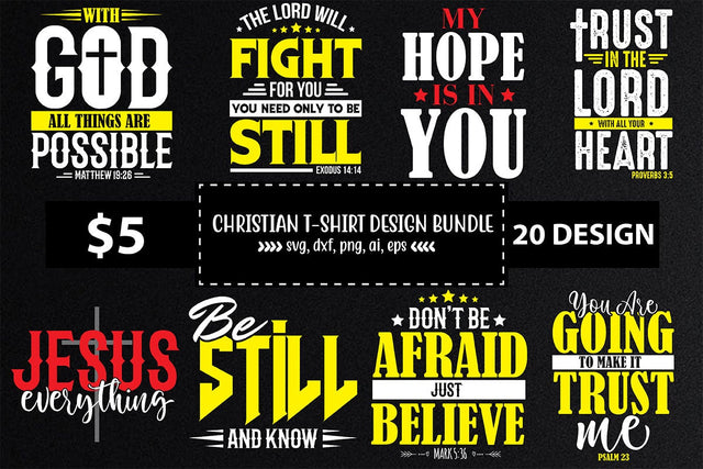 Christian T-shirt Design Bundle SVG shah alam 