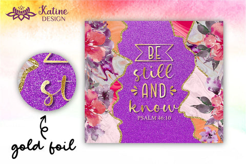 Christian Tumbler, Be still and know, Bible verse Tumbler, religious tumbler, faith tumbler, jesus tumbler, Tumbler Sublimation Wrap Design for 20 oz Skinny Tumbler Straight and Tapered PNG Sublimation KatineDesign 