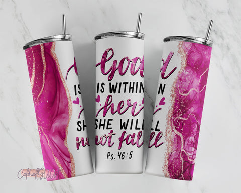 Christian Tumbler, Bible Verse Tumbler Sublimation Design, Scripture Tumbler Design, 20oz Skinny Tumbler Template, - PNG Download Sublimation CaldwellArt 