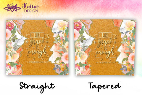Christian Tumbler, His grace is enough, Bible verse Tumbler, religious tumbler, faith tumbler, jesus tumbler, Tumbler Sublimation Wrap Design for 20 oz Skinny Tumbler Straight and Tapered PNG Sublimation KatineDesign 