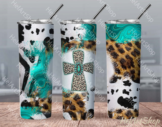 Christian Tumbler PNG, Cross SKINNY TUMBLER Png Sublimation _HelArtShop_ 
