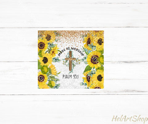 Christian Tumbler PNG Sublimation, Made to worship Tumbler Sublimation _HelArtShop_ 