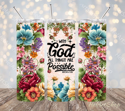 Christian Tumbler PNG Sublimation, Skinny Tumbler PNG Sublimation _HelArtShop_ 
