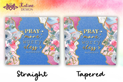 Christian Tumbler, Pray more worry less, Bible verse Tumbler, religious tumbler, faith tumbler, jesus tumbler, Tumbler Sublimation Wrap Design for 20 oz Skinny Tumbler Straight and Tapered PNG Sublimation KatineDesign 
