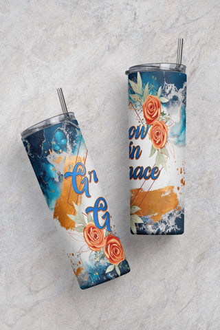 Christian Tumbler Wrap Sublimation Design for 20oz Skinny Tumbler, Instant Download PNG, Bible Verse, Religious quotes,Skinny Tumbler Design Sublimation CaldwellArt 