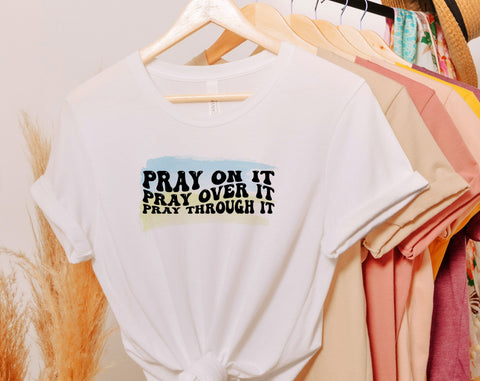 Christian Wavy Text Sublimation Designs Bundle, 20 Designs, Religious Groovy PNG Files For Sublimation, Christian Quote Sublimation Files Sublimation HappyDesignStudio 