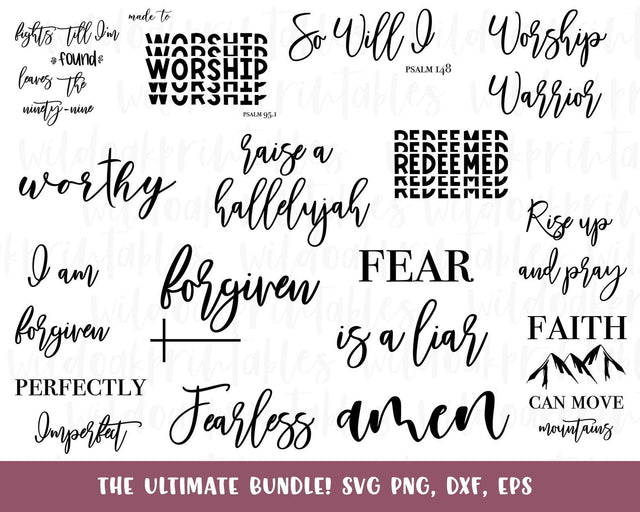 christianity svg, amen svg, scripture svgs, christian motivational quotes svg, worship svg miracle worker svg, faith svg, god is greater svg SVG WildOakSVG 