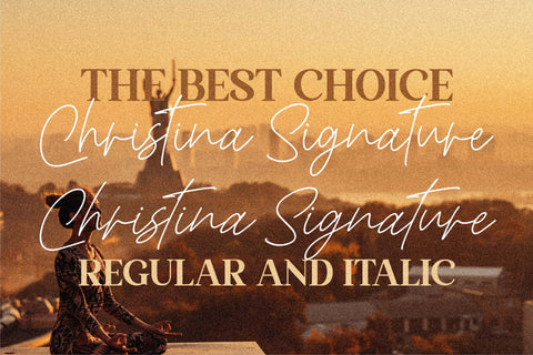 Christina Signature Font Letterena Studios 