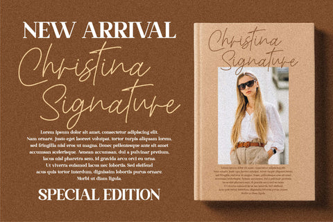 Christina Signature Font Letterena Studios 