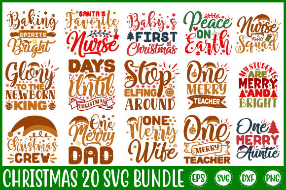 Christmas 20 Svg Design bundle SVG SH_Tee store 