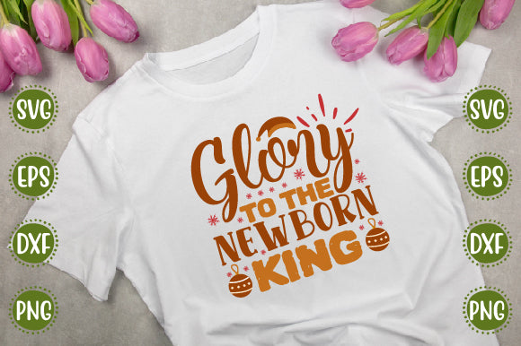 Christmas 20 Svg Design Glory To The Newborn king SVG SH_Tee store 