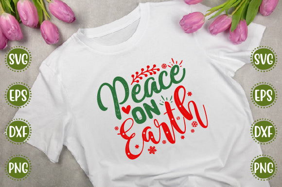 Christmas 20 Svg Design Peace On Earth SVG SH_Tee store 