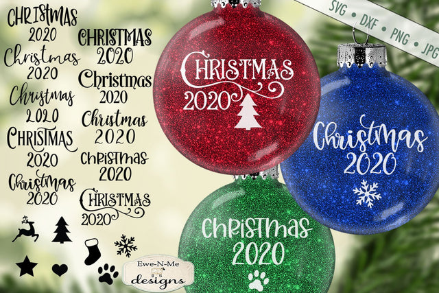 Christmas 2020 SVG - Christmas Ornament SVG SVG Ewe-N-Me Designs 