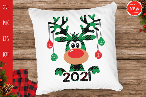 Christmas 2021 SVG, Buffalo Plaid Moose SVG, Moose Svg, Buffalo Plaid SVG SVG SvgMonkeys 