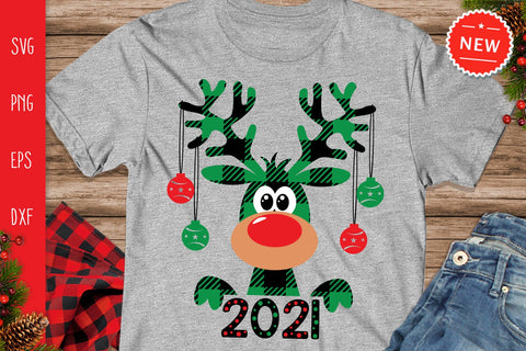 Christmas 2021 SVG, Buffalo Plaid Moose SVG, Moose Svg, Buffalo Plaid SVG SVG SvgMonkeys 