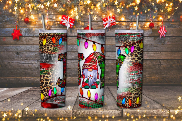 Christmas 20oz Skinny Tumbler Png, Christmas Tumbler, Joy Christmas Png, Gnomes Tumbler Png, Tumbler Sublimation Designs, Digital Download Sublimation SublimationDesignShop 