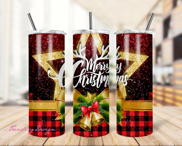 Christmas 20oz Tumbler Wrap PNG Dowload Sublimation TrendingDesign 
