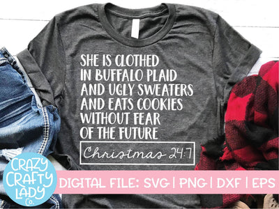 Christmas 24:7 | Holiday SVG Cut File SVG Crazy Crafty Lady Co. 